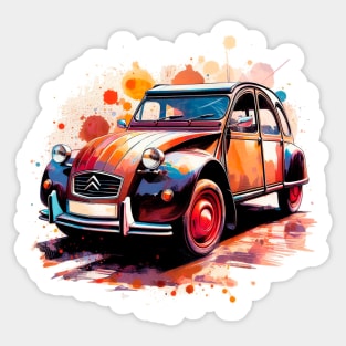 Deux chevaux car Sticker